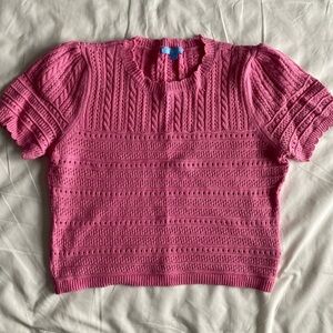 Kohl's Vibrant Pink Knit Sweater Top